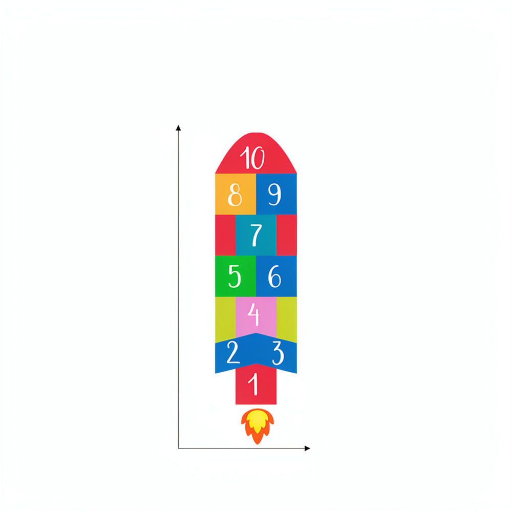 Educational Rocket Hopscotch W - Kids Education Number ulasan dan harga